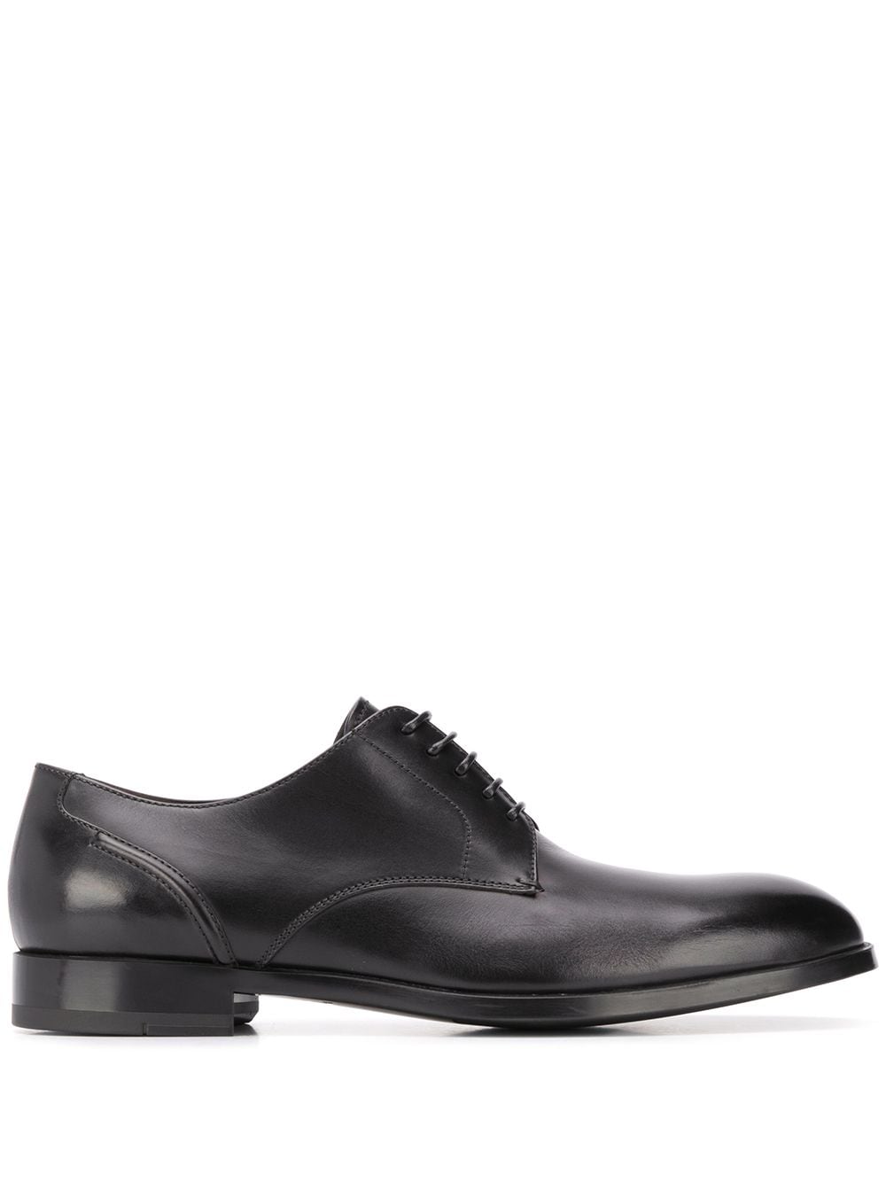 Zegna Derby-Schuhe mit abgesteppten Einsätzen - Schwarz von Zegna