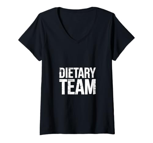 Damen Dietary Team Ernährungsgesundheit der Ernährung |- T-Shirt mit V-Ausschnitt Damen Dietary Team Ernährungsgesundheit der Ernährung |- T-Shirt mit V-Ausschnitt von Ernährungsberater der Nutrition Squad