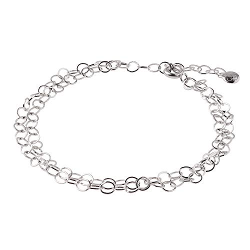 Ernstes Design Armband für Damen 2-fach Edelstahl 18 - 21 cm 8,00 mm breit A509 von Ernstes Design