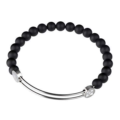 Ernstes Design Armreif Edelstahl A218 mit Onyx Armband von Ernstes Design