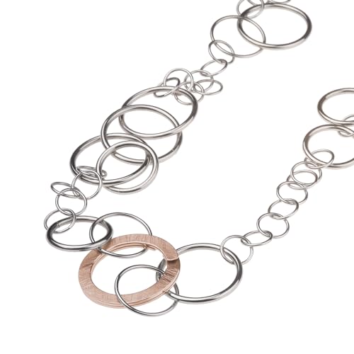 Ernstes Design Collier K129 Edelstahl vergoldet Länge 100 cm Kette Halskette von Ernstes Design