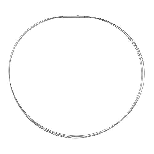 Ernstes Design Drahtseil Kette DS5C 5-fach Clic-Verschluss Halskette 38-50 cm von Ernstes Design