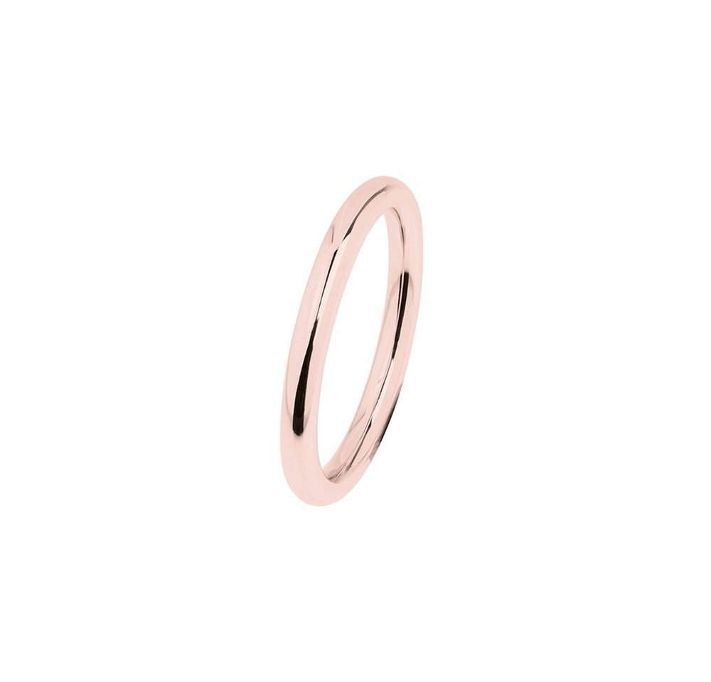 Ernstes Design Fingerring Evia Ring Edelstahl rosé 2mm R452 von Ernstes Design