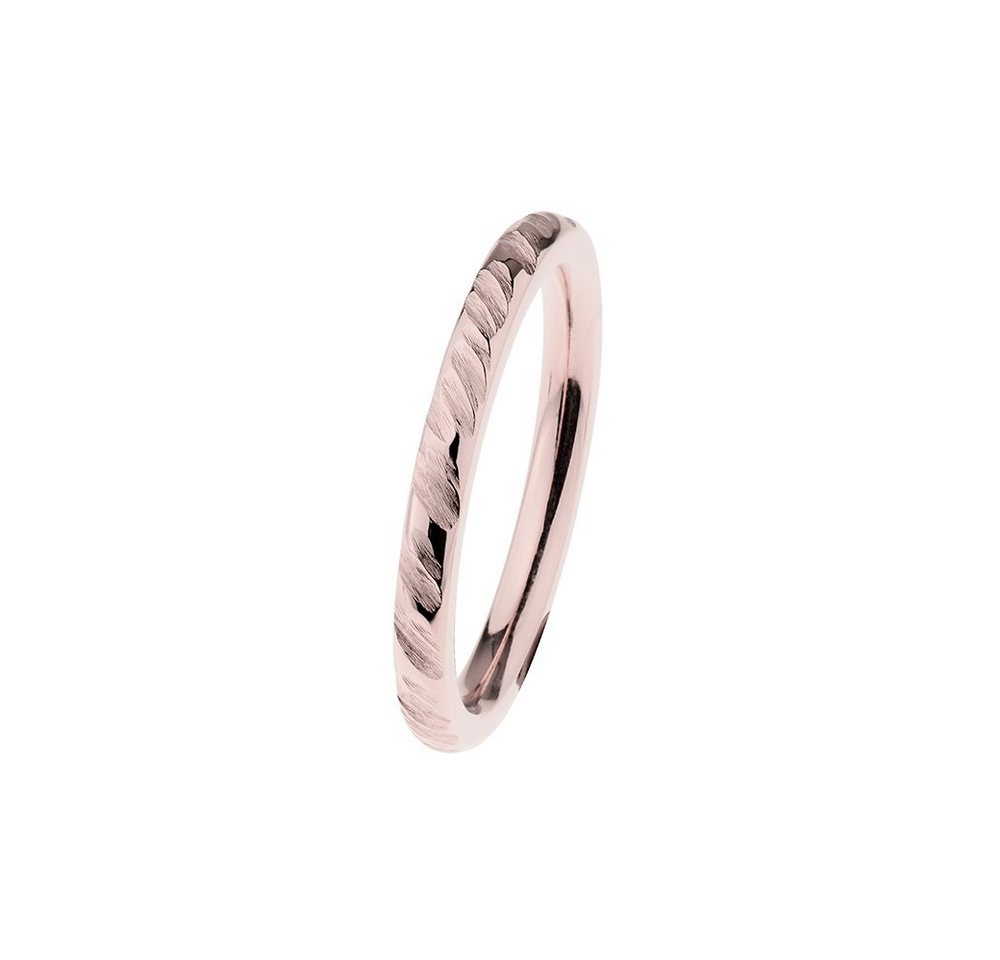 Ernstes Design Fingerring Evia Ring Edelstahl rosé R535 von Ernstes Design