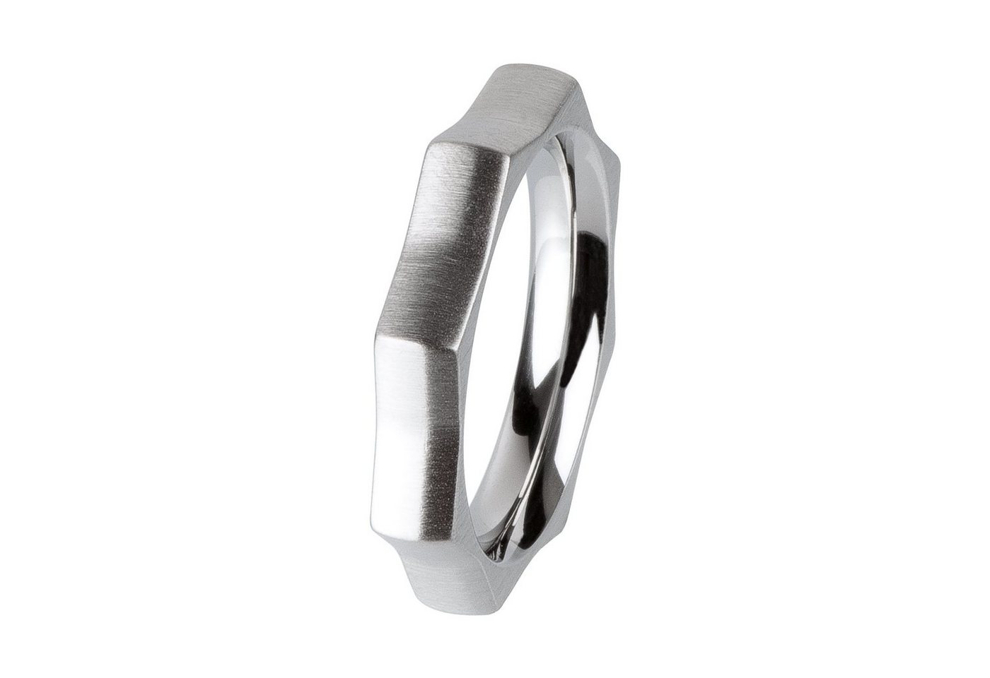 Ernstes Design Fingerring Ring Edelstahl matt R307 von Ernstes Design