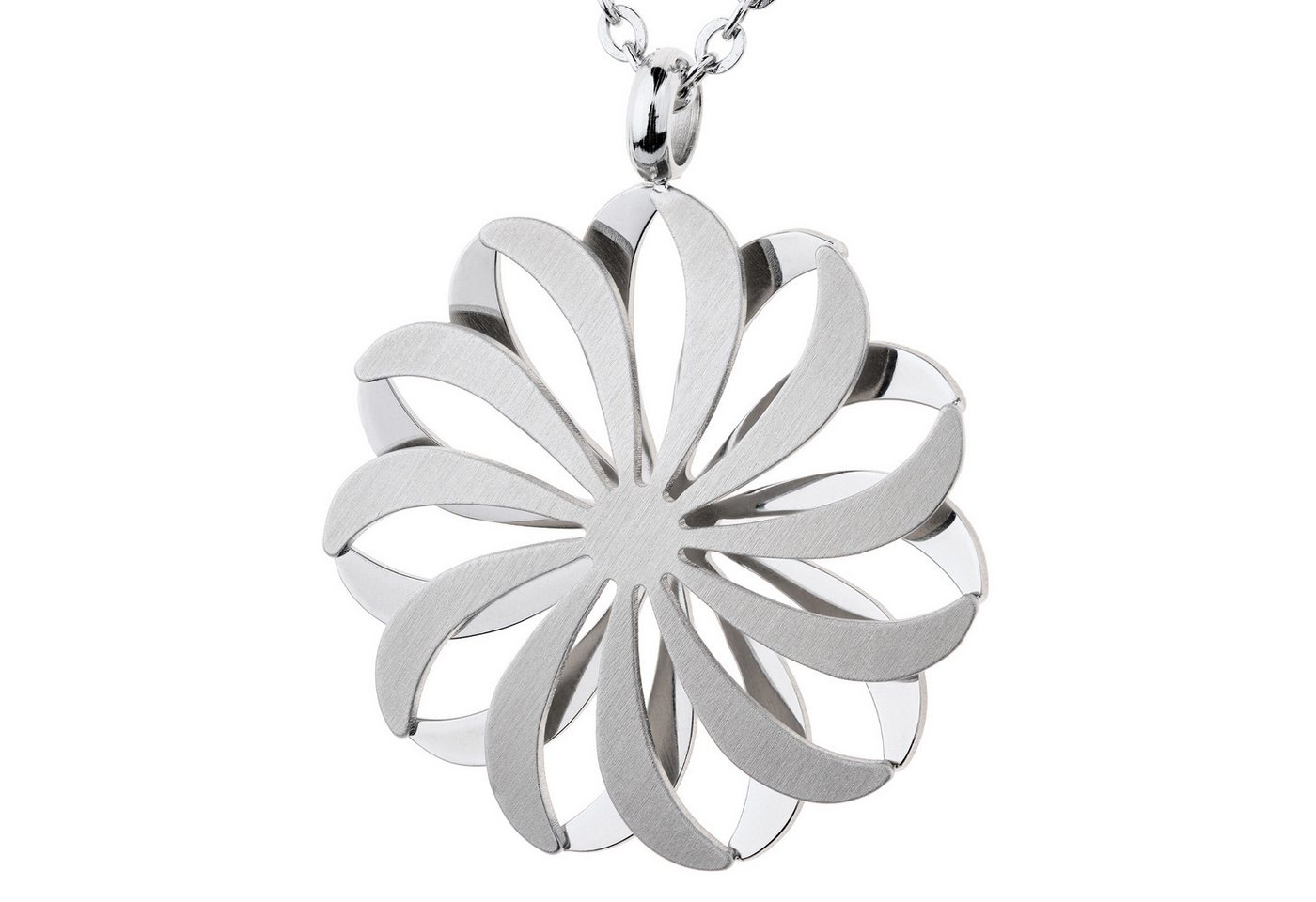 Ernstes Design Kettenanhänger Ernstes Design Anhänger AN1073 Edelstahl Ø29 blüte ohne Kette von Ernstes Design