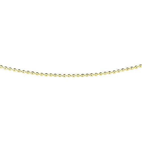 Ernstes Design Kugelkette AK26 Edelstahl vergoldet Länge 38-50 cm Collier Halskette von Ernstes Design