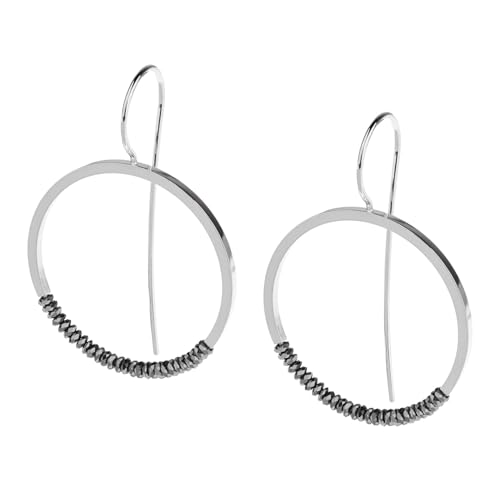 Ernstes Design Ohrhänger Ohrringe E685 Edelstahl Hämatit Hänger von Ernstes Design