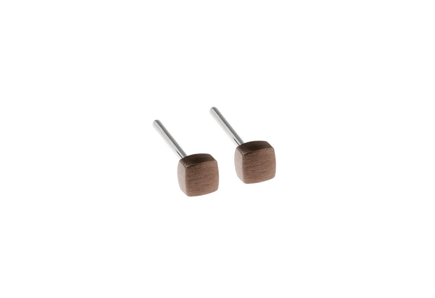 Ernstes Design Ohrring-Set Ernstes Design Ohrstecker E441 Quadrat Edelstahl altbronzebeschichtet von Ernstes Design