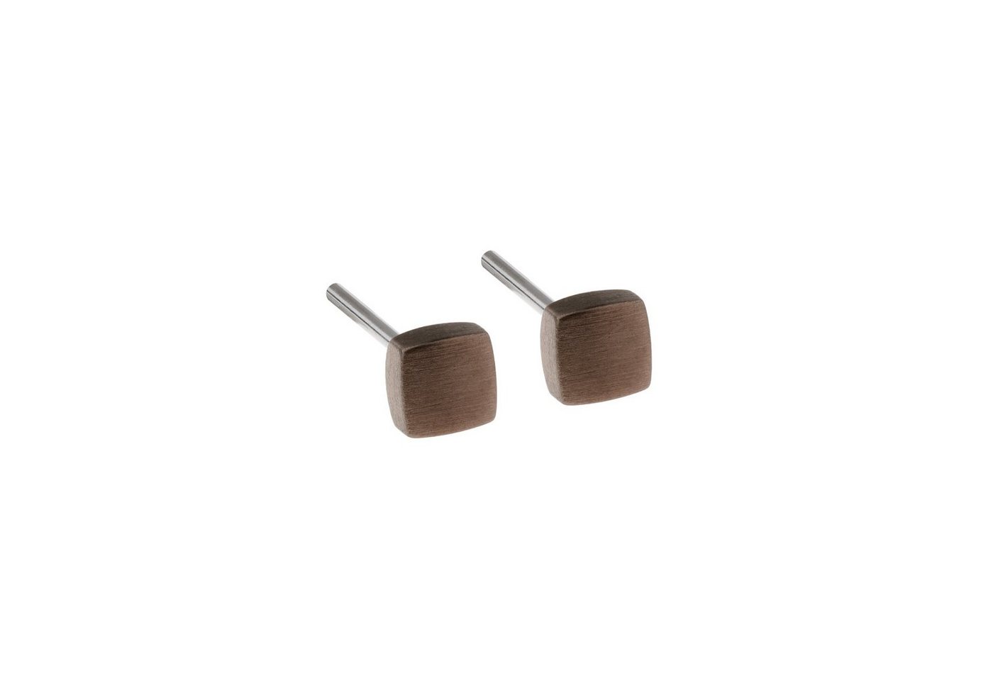 Ernstes Design Ohrring-Set Ernstes Design Ohrstecker E442 Quadrat Edelstahl altbronzebeschichtet von Ernstes Design