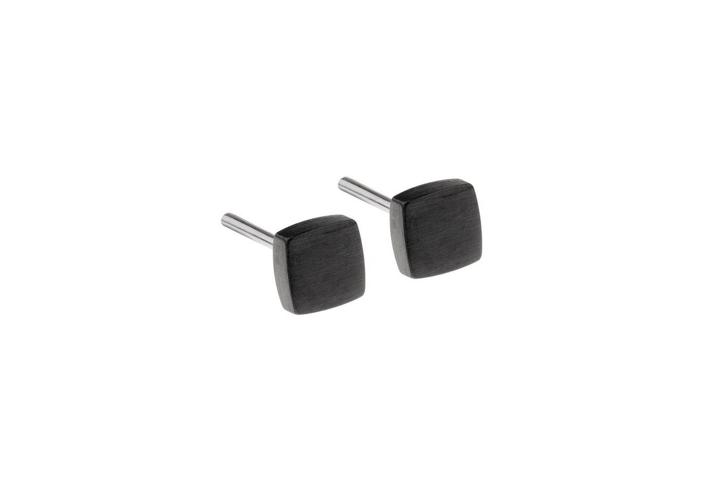 Ernstes Design Ohrring-Set Ernstes Design Ohrstecker E447 Quadrat Edelstahl schwarz von Ernstes Design