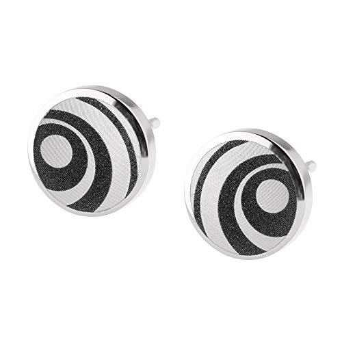 Ernstes Design Ohrringe Ohrstecker E504 Edelstahl graviert Muster Stecker 8 mm von Ernstes Design