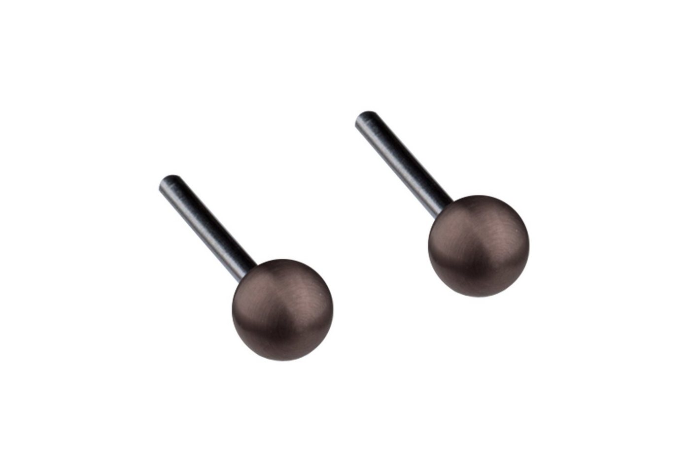 Ernstes Design Paar Ohrstecker Ohrringe Kugeln Edelstahl altbronze von Ernstes Design