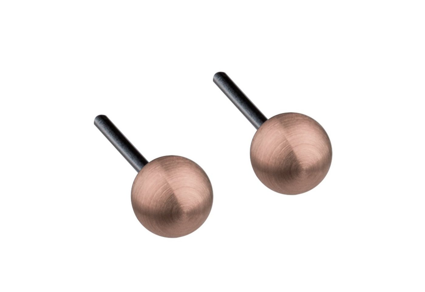 Ernstes Design Paar Ohrstecker Ohrringe Kugeln Edelstahl rosé von Ernstes Design