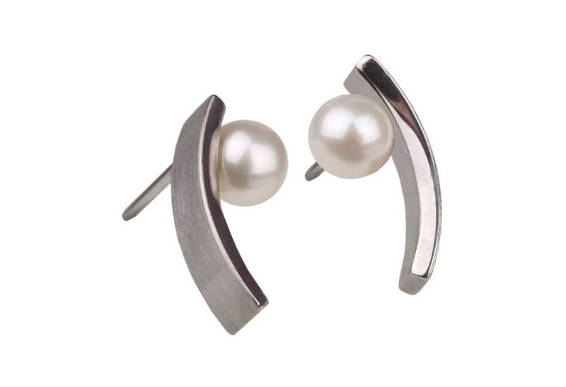 Ernstes Design Paar Ohrstecker Ohrschmuck Ohrringe Edelstahl mit Perlen E187 von Ernstes Design