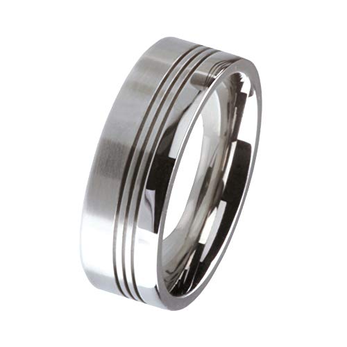 Ernstes Design Ring R135 Edelstahl matt Weite 48-71 Partnerringe von Ernstes Design
