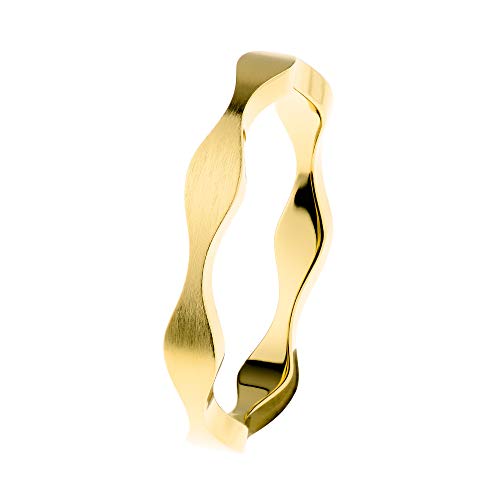 Ernstes Design Ring R569 evia Edelstahl gelb vergoldet 3 mm Vorsteckring von Ernstes Design