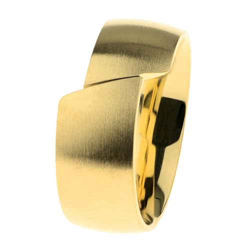 Ernstes Design Ring R737 Edelstahl vergoldet 8 mm von Ernstes Design