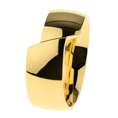 Ernstes Design Ring R739 Edelstahl vergoldet 8 mm von Ernstes Design