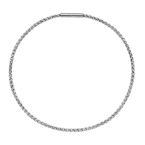 Ernstes Design Zopfkette AK9 Edelstahl 4 mm Länge 38-50 cm Collier Halskette von Ernstes Design