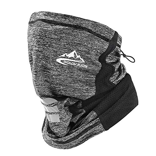 Stretchable Tubular Multifunctional Headwear Atmungsaktive UPF50 + Kühlmaske für den Sommer mit Gitter - Grau Stretchable Tubular Multifunctional Headwear Atmungsaktive UPF50 + Kühlmaske für den Sommer mit Gitter - Grau von Eroilor