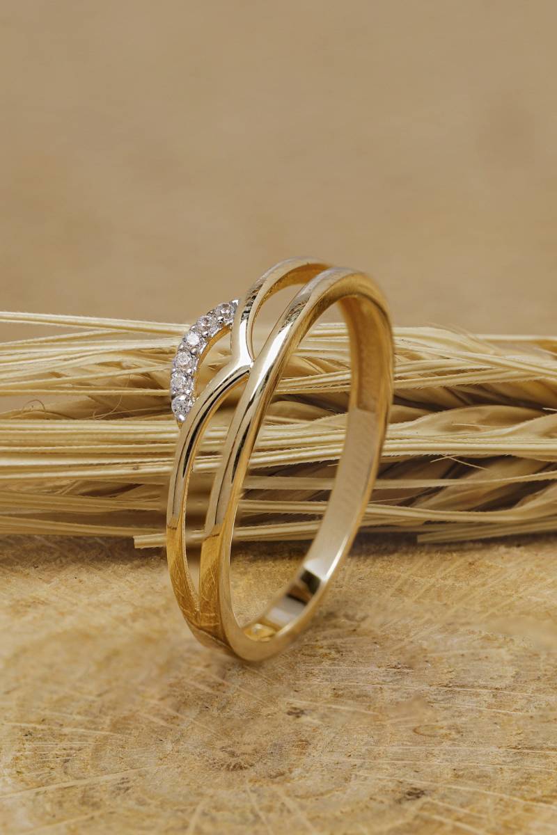 14K Solid Gold Bandring, 925 Sterling Silber Stapelbarer Ring, Ehering, Zierlicher Valentinstag Geschenk, Muttertag Geschenk von ErsJewelryDesign