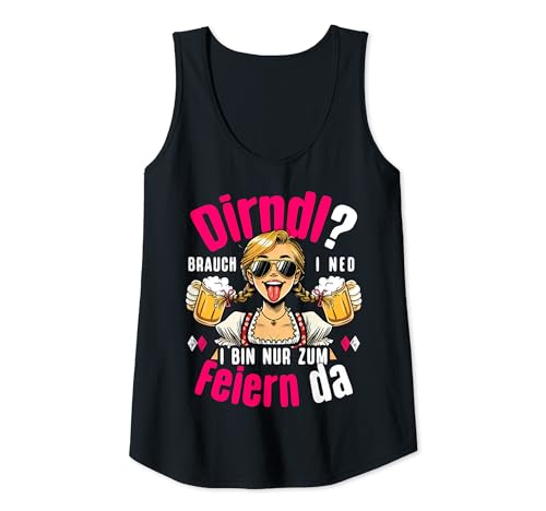 Damen Passend für Oktoberfest Outfit Damen Trachtenshirt Trachten Tank Top von Ersatz Dirndl T-Shirt Damen Trachtenshirt lustig