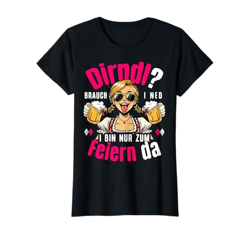 Passend für Oktoberfest Outfit Damen Trachtenshirt Trachten T-Shirt von Ersatz Dirndl T-Shirt Damen Trachtenshirt lustig