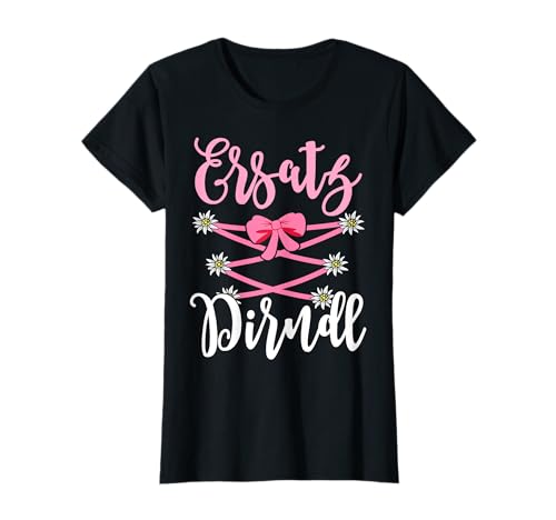 Trachten T-Shirt Dirndl Ersatz Passend für Oktoberfest Damen T-Shirt von Ersatz Dirndl T-Shirt Damen Trachtenshirts lustig
