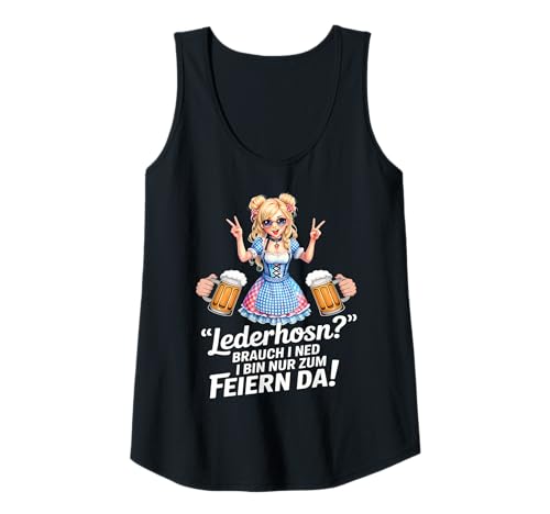 Damen Damen Trachtenshirt Tracht Passend für Oktoberfest Frauen Tank Top von Ersatz Lederhose Damen Shirt Trachtenshirt