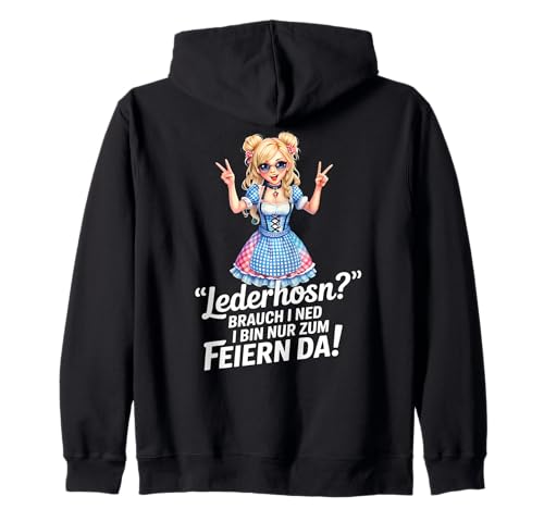 Damen Trachtenshirt Kinder Tracht Passend für Oktoberfest Kapuzenjacke von Ersatz Lederhose Damen Shirt Trachtenshirt