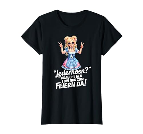 Damen Trachtenshirt Kinder Tracht Passend für Oktoberfest T-Shirt von Ersatz Lederhose Damen Shirt Trachtenshirt