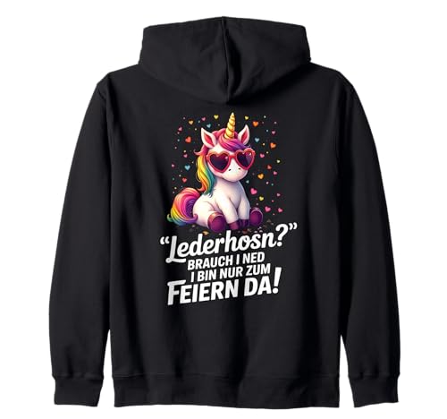 Damen Trachtenshirt Tracht Passend für Oktoberfest Einhorn Kapuzenjacke Damen Trachtenshirt Tracht Passend für Oktoberfest Einhorn Kapuzenjacke von Ersatz Lederhose Damen Shirt Trachtenshirt