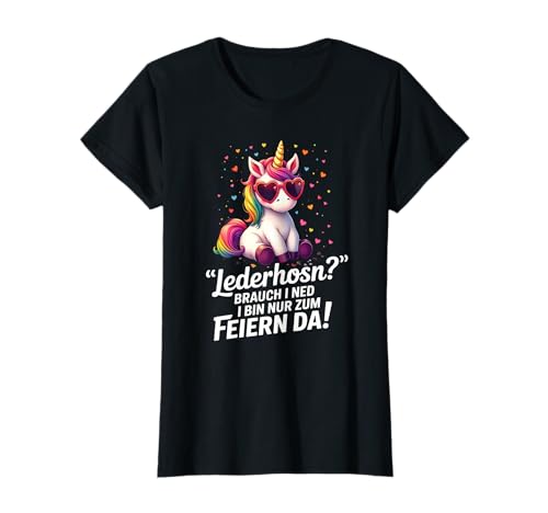 Damen Trachtenshirt Tracht Passend für Oktoberfest Einhorn T-Shirt Damen Trachtenshirt Tracht Passend für Oktoberfest Einhorn T-Shirt von Ersatz Lederhose Damen Shirt Trachtenshirt