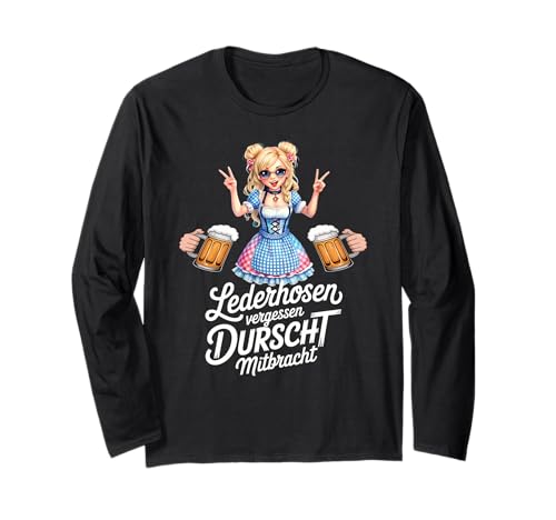 Damen Trachtenshirt Tracht Passend für Oktoberfest Frauen Langarmshirt Damen Trachtenshirt Tracht Passend für Oktoberfest Frauen Langarmshirt von Ersatz Lederhose Damen Shirt Trachtenshirt