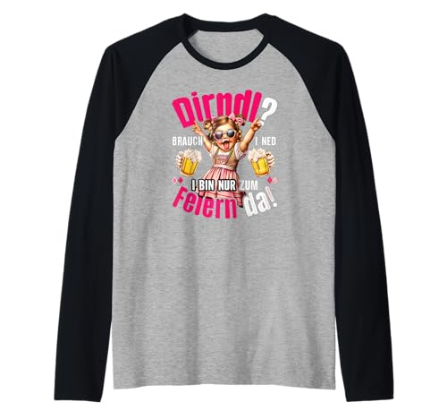 Herren Damen Trachtenshirt Tracht Passend für Oktoberfest Frauen Raglan von Ersatz Lederhose Damen Shirt Trachtenshirt