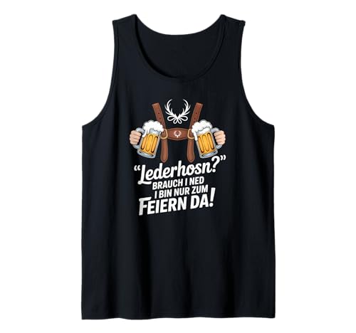 Herren Männer Trachtenshirt Tracht Passend für Oktoberfest Lausbua Tank Top Herren Männer Trachtenshirt Tracht Passend für Oktoberfest Lausbua Tank Top von Ersatz Lederhose Shirt Trachtenshirt Herren Damen