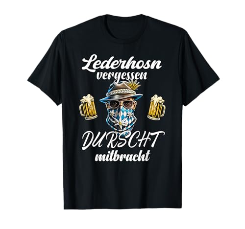 Trachtenhemd Herren Lustiges Kostüm für Oktoberfest T-Shirt Trachtenhemd Herren Lustiges Kostüm für Oktoberfest T-Shirt von Ersatz Lederhosn Lausbua Grantler Tracht