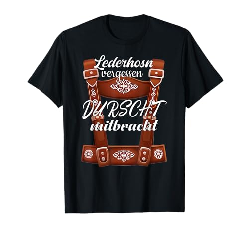 Trachtenhemd Herren Lustiges Kostüm für Oktoberfest T-Shirt Trachtenhemd Herren Lustiges Kostüm für Oktoberfest T-Shirt von Ersatz Lederhosn Lausbua Trachtenshirt Damen