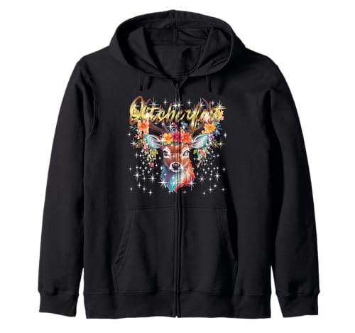 Kirmes Prosecco Dirndl Volksfest Kostüm JGA Sekt Hirsch Bier Kapuzenjacke von Ersatz-Tracht Oktoberfest Wiesn Festival Dorf-Fest