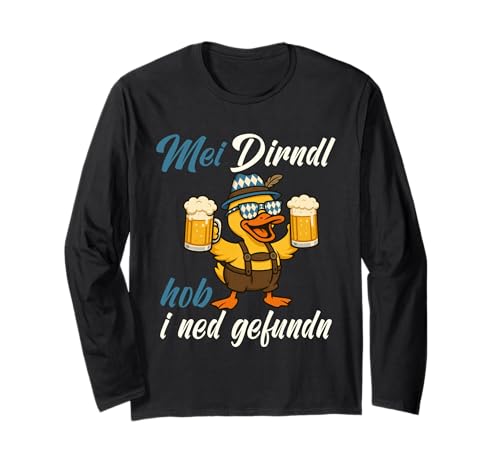 Dirndl Nicht gefunden Lustige Oktoberfest Ente in Tracht Langarmshirt Dirndl Nicht gefunden Lustige Oktoberfest Ente in Tracht Langarmshirt von Ersatz Trachtenshirt Bayrisches Kostüm Tracht
