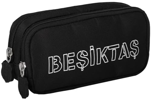 Besiktaş Lizenziertes Crack Schwarz Federmäppchen 24341 Schulmäppchen, schwarzes, Lässig von ERSEV ÇANTA
