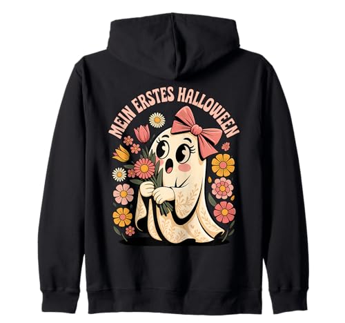 Mein Erstes Halloween Süßer Geist Mädchen Frauen Kinder Fun Kapuzenjacke von Erste Halloween Süßer Blumen Geist Niedlich Kinder