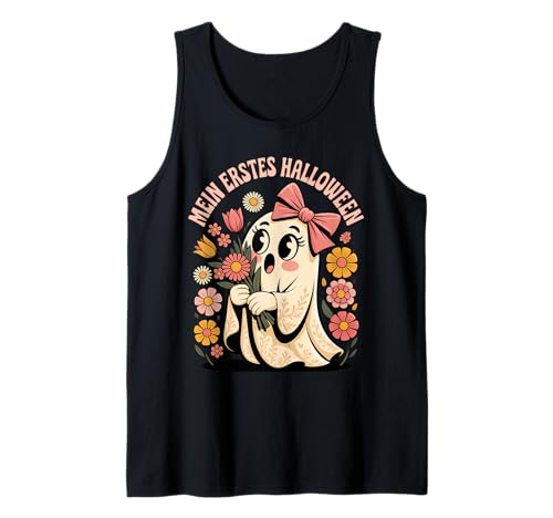 Mein Erstes Halloween Süßer Geist Mädchen Frauen Kinder Fun Tank Top Mein Erstes Halloween Süßer Geist Mädchen Frauen Kinder Fun Tank Top von Erste Halloween Süßer Blumen Geist Niedlich Kinder