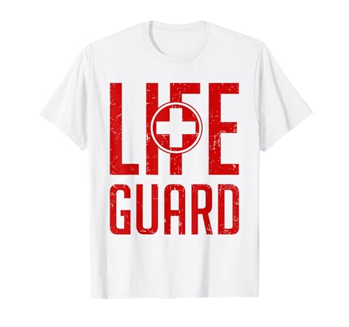 Erste Hilfe Bekleidung & Geschenke eleventeez Lifeguard Lebensretter für Erste Hilfe Bademeister T-Shirt, Herren, Weiß, S, Kurzarm, Klassische Passform, Polyester 100% von Erste Hilfe Bekleidung & Geschenke eleventeez