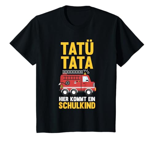 Kinder Schulkind Erstklassige Feuerwehr Erste Klasse Schule T-Shirt von Erste Klasse Einschulung Geschenk