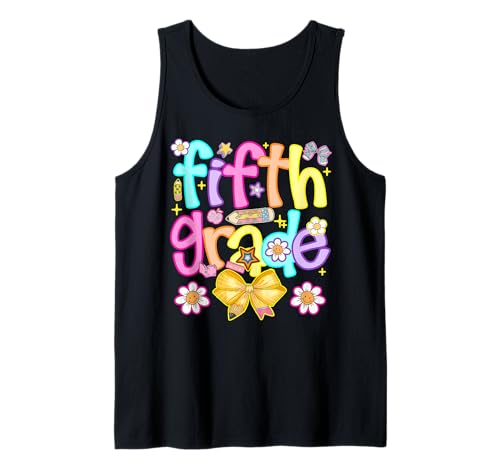 Preppy Fifth Grade Back to School 5. Klasse Girl Boy Tank Top Preppy Fifth Grade Back to School 5. Klasse Girl Boy Tank Top von Erster Schultag 5. Klasse Coquette Bow Preppy