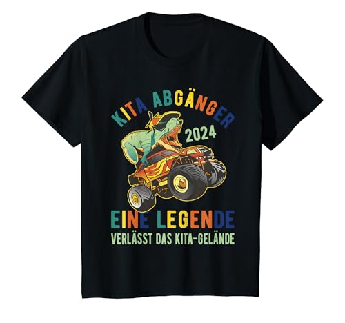 Kinder Kita Abgänger 2024 Eine Legende Verlässt Das Kita Gelände T-Shirt Kinder Kita Abgänger 2024 Eine Legende Verlässt Das Kita Gelände T-Shirt von Erstklässler Einschulung Dinosaurier Monster Truck