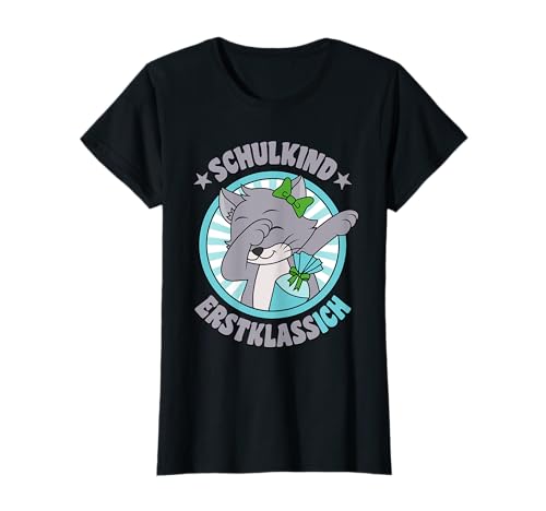 Schulkind Erstklassig Katze Schultüte Schulanfang Mädchen T-Shirt Schulkind Erstklassig Katze Schultüte Schulanfang Mädchen T-Shirt von ErstklassIch Geschenke zur Einschulung Grundschule