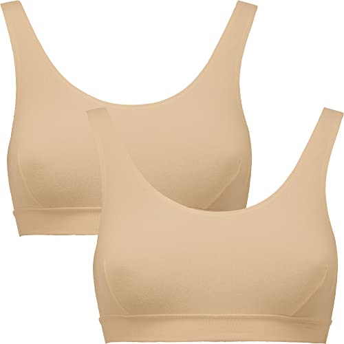 Erwin Müller Damen-Bustier im 2er-Pack Single-Jersey Haut Größe 40 von Erwin Müller
